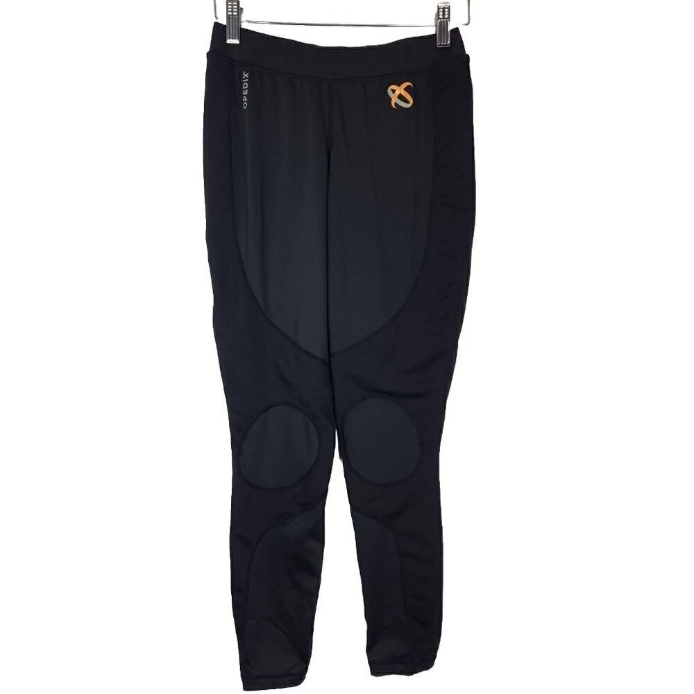 Opedix‎ U1 Knee Support Tights Womens Small Black Skiing Athletic Cropped